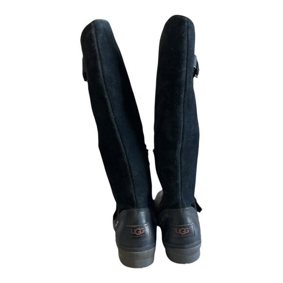 NWT!! UGG Black Fur Lined Knee Boot - Picture 3 of 9